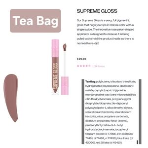 Jeffree Star Supreme Gloss in "Tea Bag"